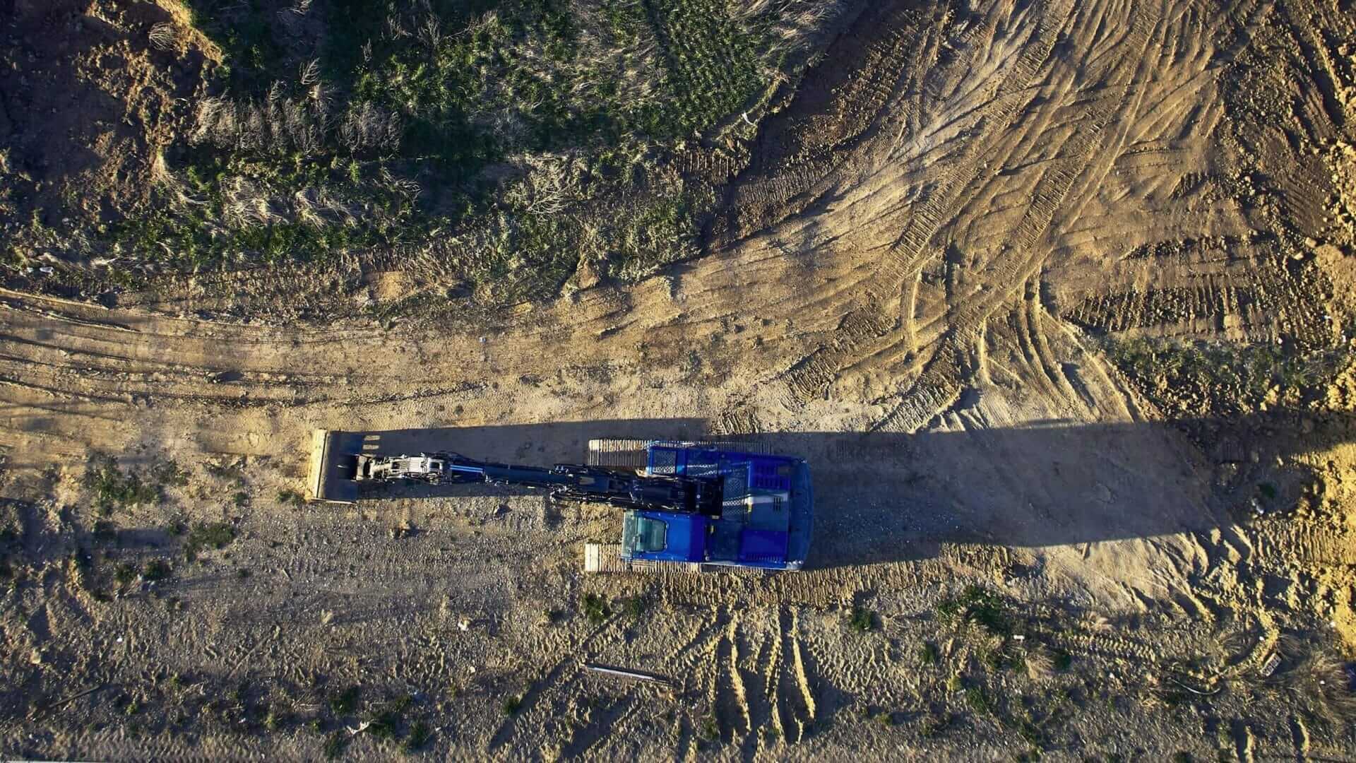 ASA-excavator Top view of excavator